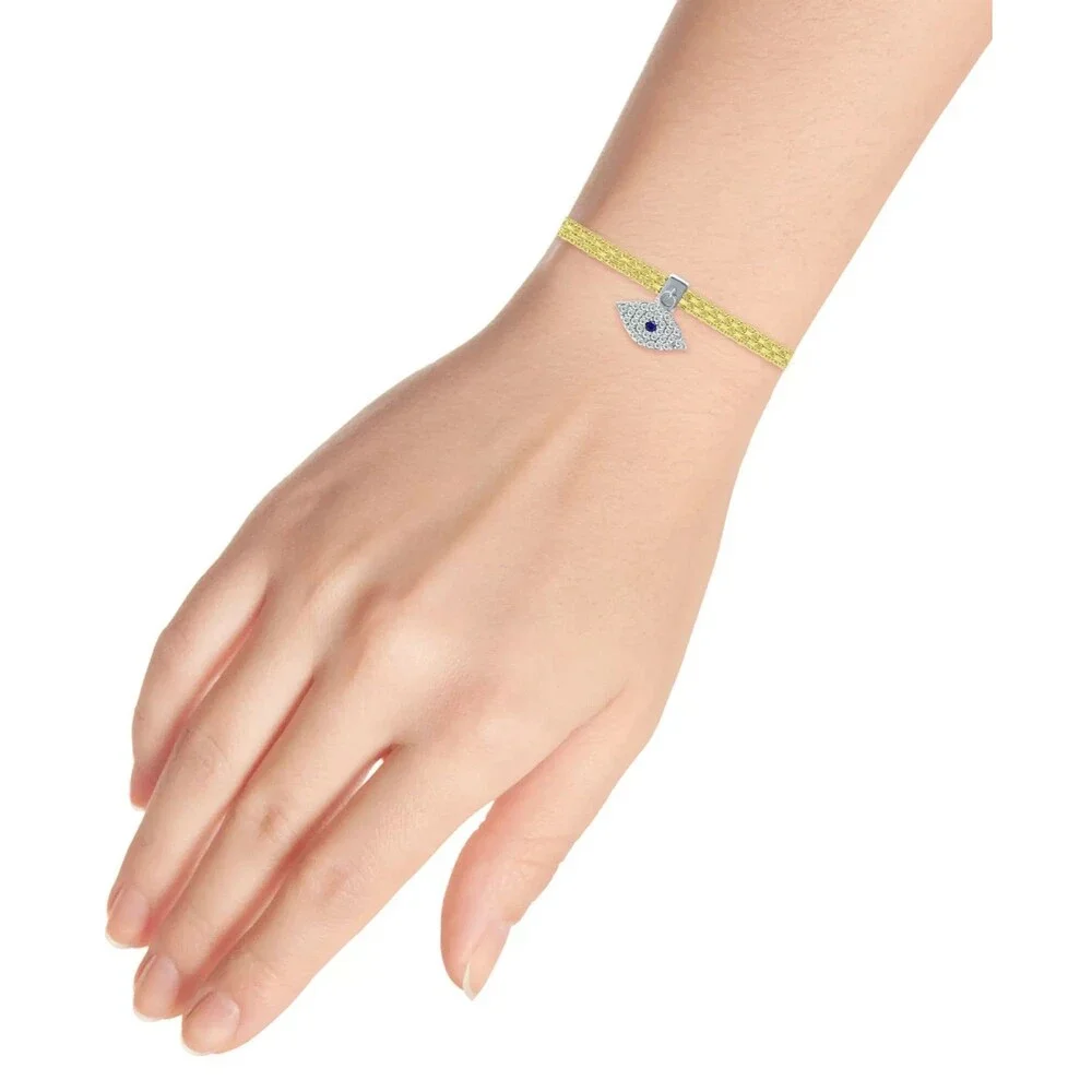 Giani Bernini CZ Evil Eye Bismark Chain Bracelet 7.25